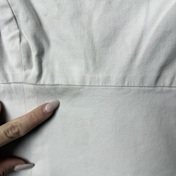 Theory Mini Ivory White Dress Spaghetti Straps Sundress Size 6 - Picture 10 of 10